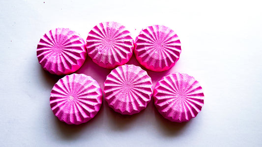 Pink Spiral Discs (Set of 6)