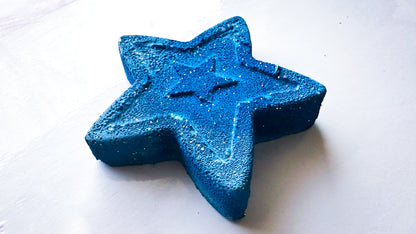 Glitter Blue 3D Star