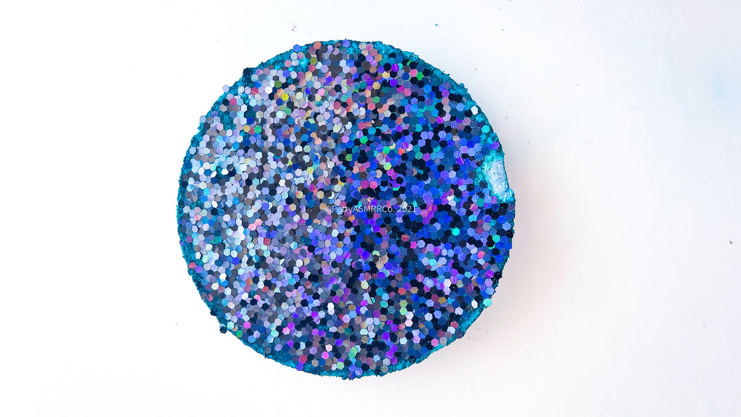 Blue Glitter Large Discs