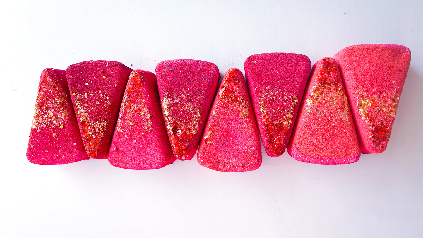 Strawberry Gold Triangles (Set of 8)