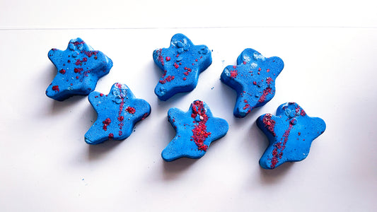 Blood Splatter Blue Ghosts