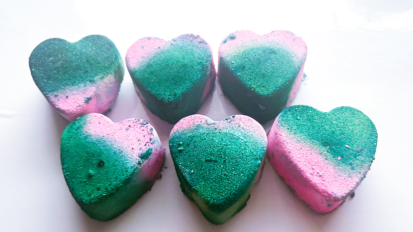 Green Berry Hearts (Set of 6)