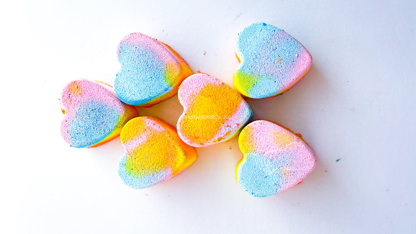 Tye Dye Easter Hearts (Set of 6)