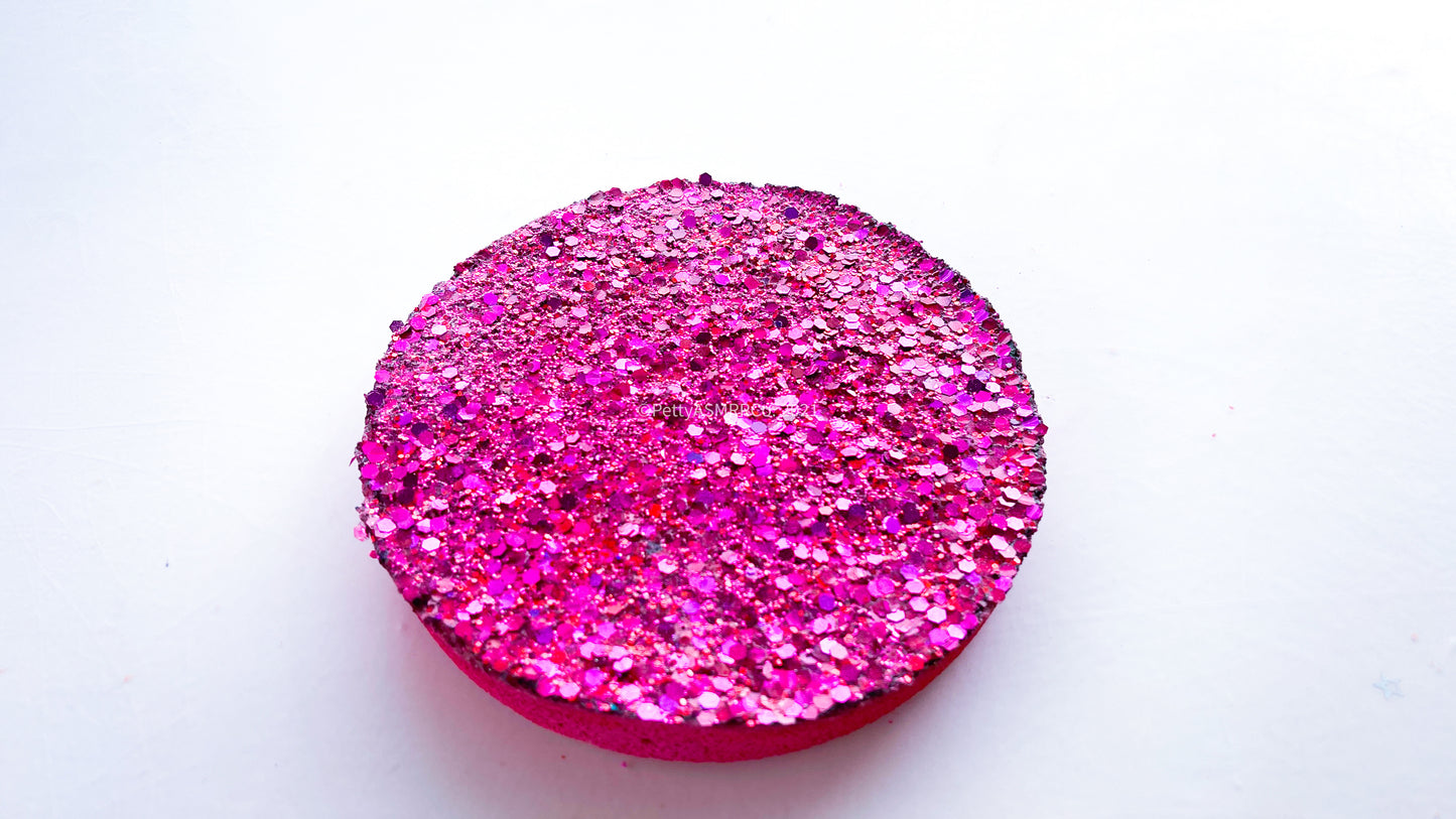 Berry Pink Glitter Disc