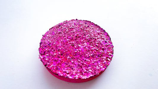 Berry Pink Glitter Disc