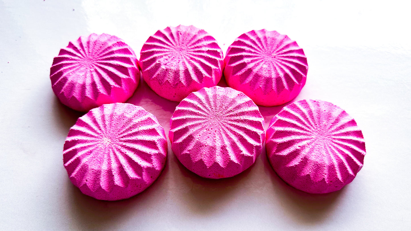 Pink Spiral Discs (Set of 6)