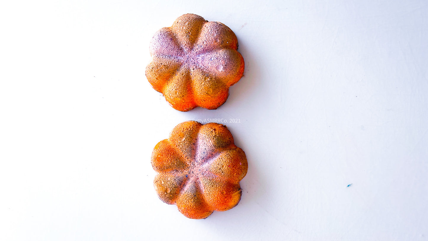 Purple/Orange Mini Spiral Bun (Set of 2)