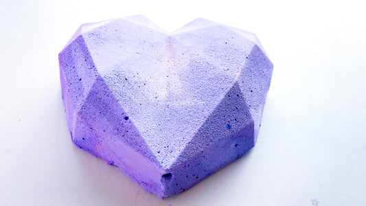 Extra Large Violet 3D Heart