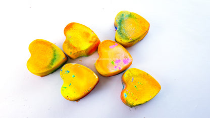 Rainbow Tye Dye Pride Hearts (Set of 6)