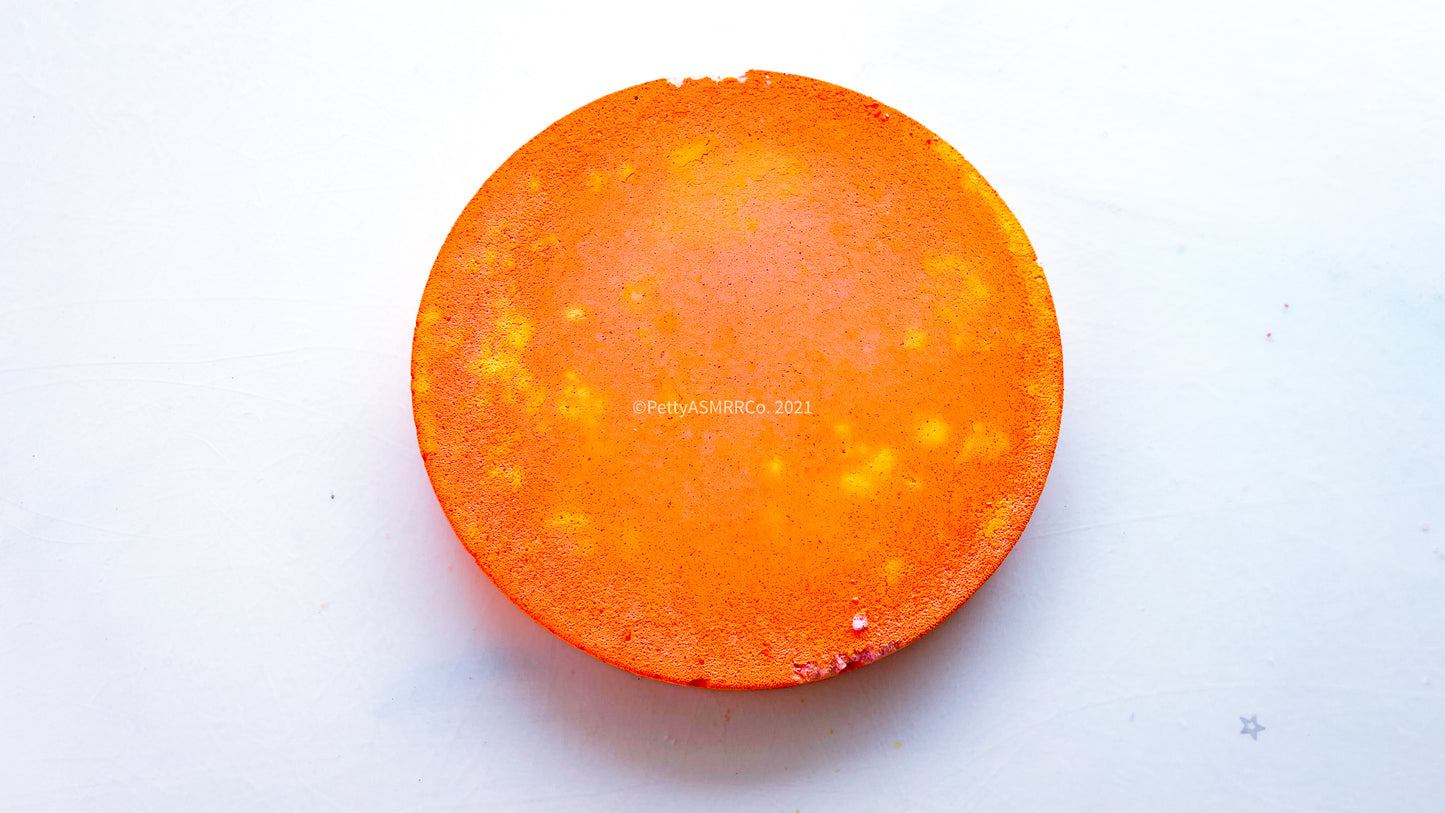 Sunset Orange Fluffy Disc