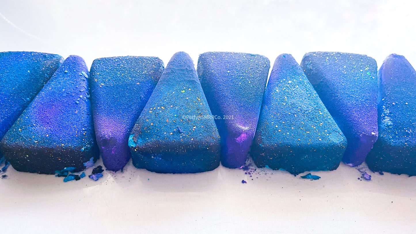 Blue Raspberry Stardust Triangles (Set of 8)