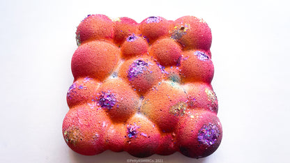 Rose Large Glitter Bubble Slab