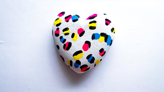 *Glitter Bomb* Lisa Frankie Leopard 3D Heart