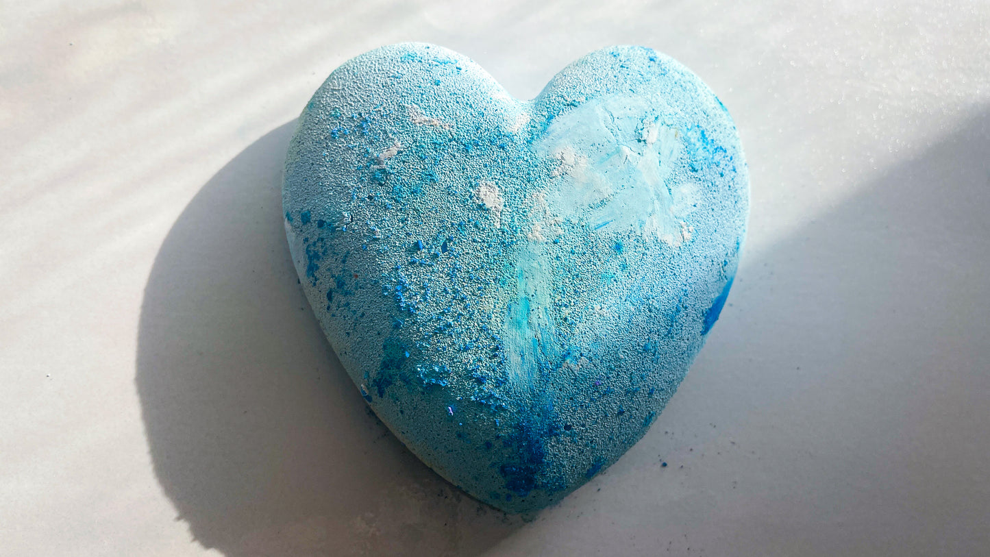 Sky Dream Blue Medium 3D Heart