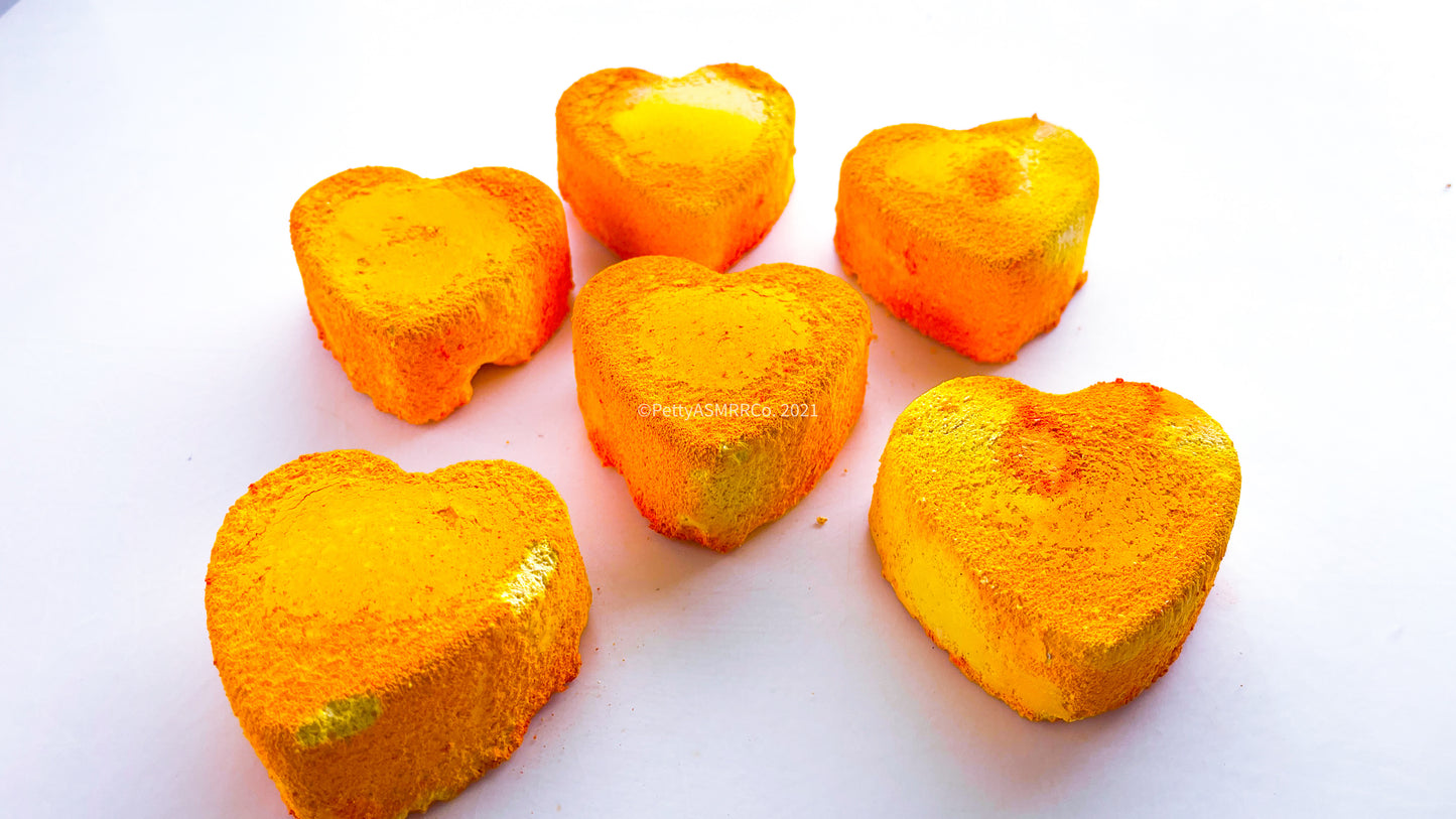 Spring Mango Hearts (Set of 6)