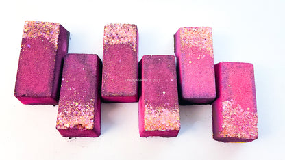 Gemini Burgundy Glitter Bars (Set of 6)