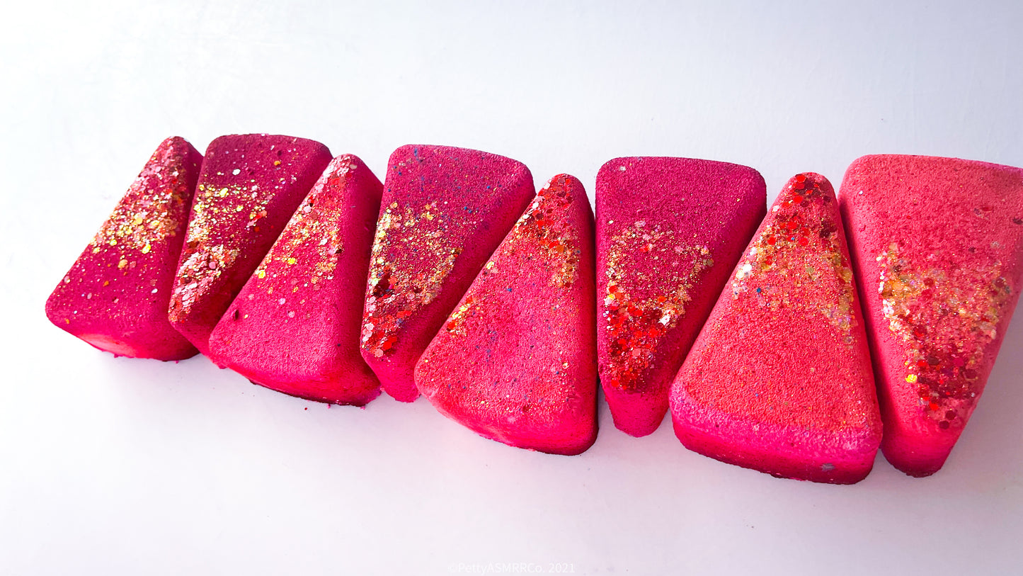 Strawberry Gold Triangles (Set of 8)