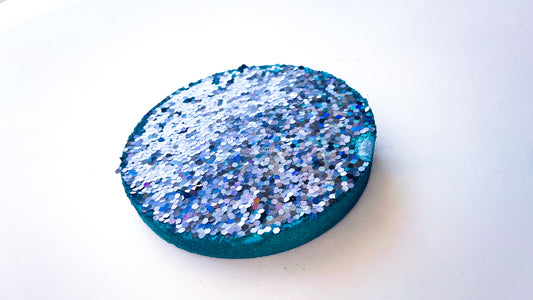 Blue Glitter Large Discs