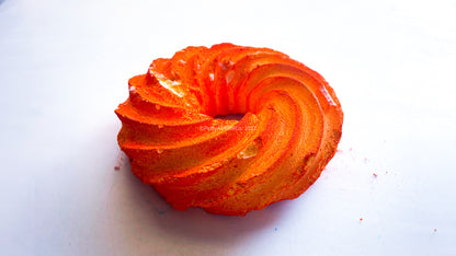 Orange Zest Large Spiral Donut