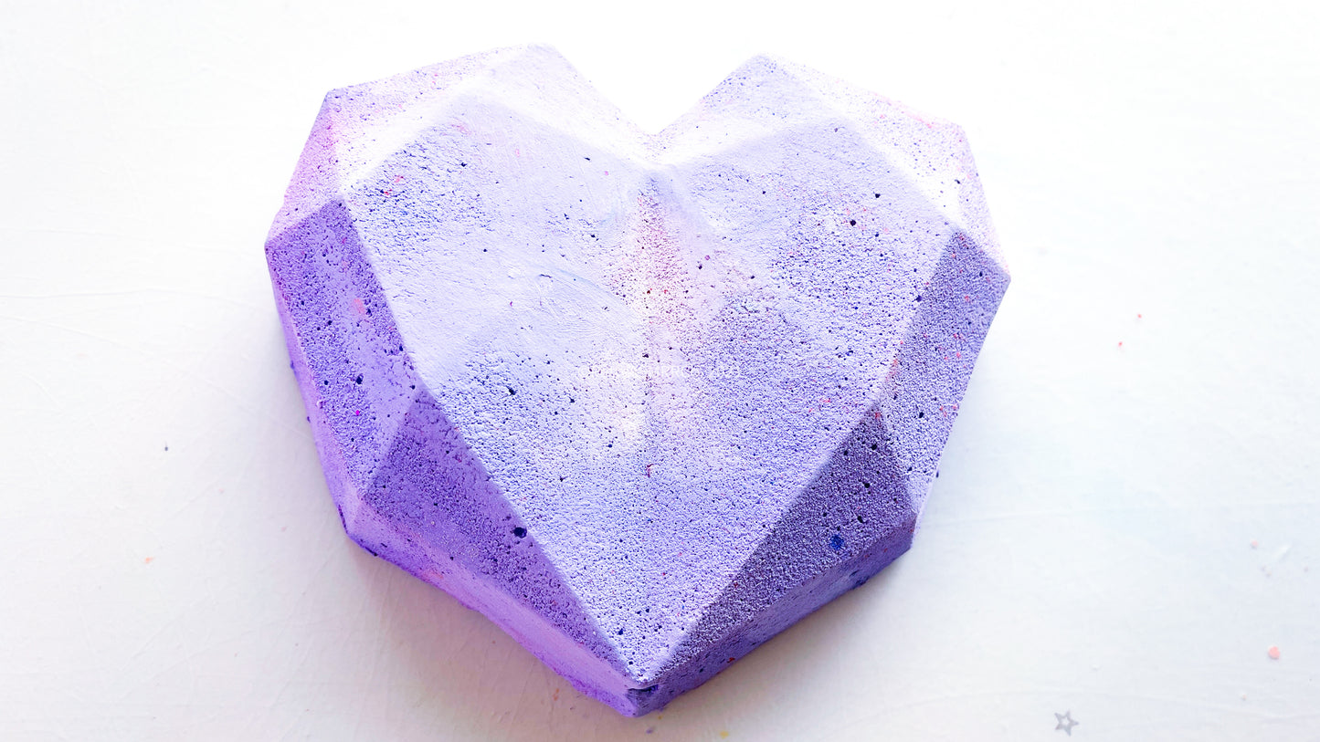 Extra Large Violet 3D Heart