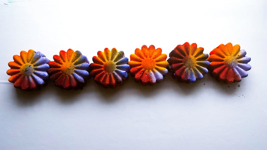 Rainbow Burst Flowers ( Set of 6)