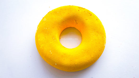 Extra Large Fluffy Lemon Yellow Donut